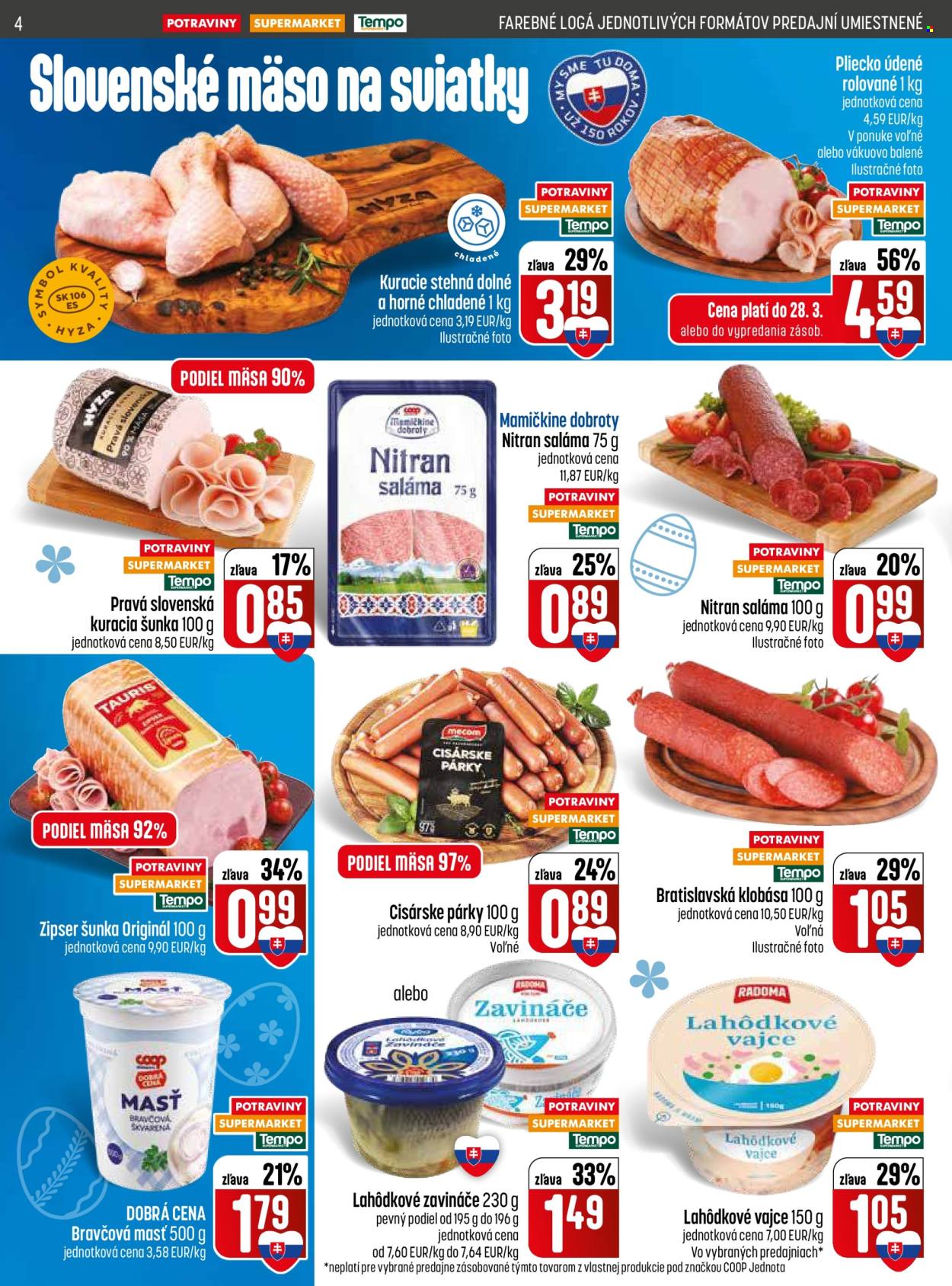 Leták COOP Jednota - 26.3.2026 - 1.4.2026. Strana 4