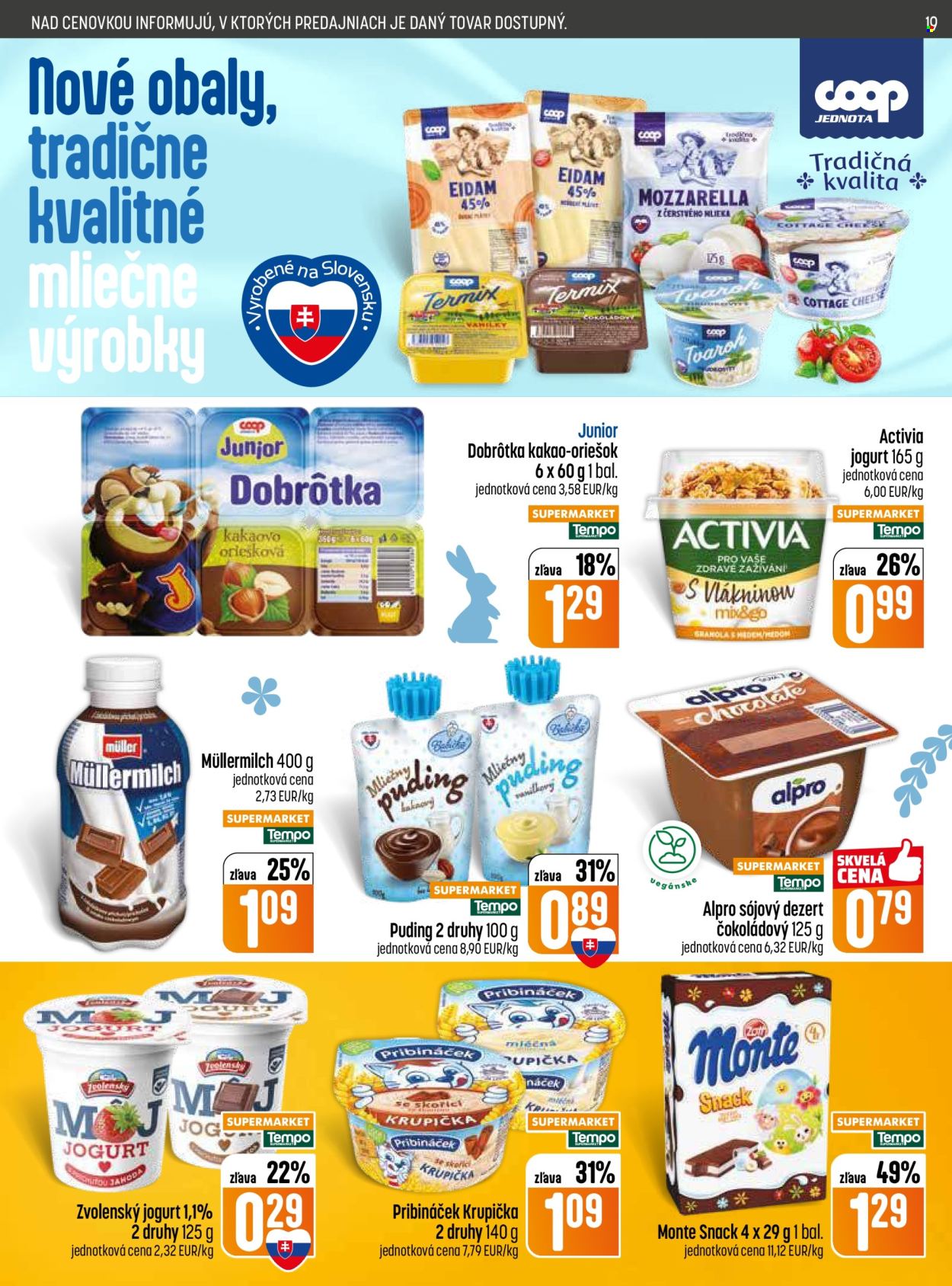 Leták COOP Jednota - 26.3.2026 - 1.4.2026. Strana 19