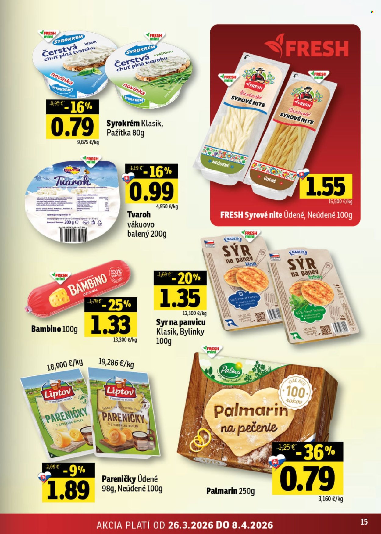Leták FRESH - 26.3.2026 - 8.4.2026. Strana 15