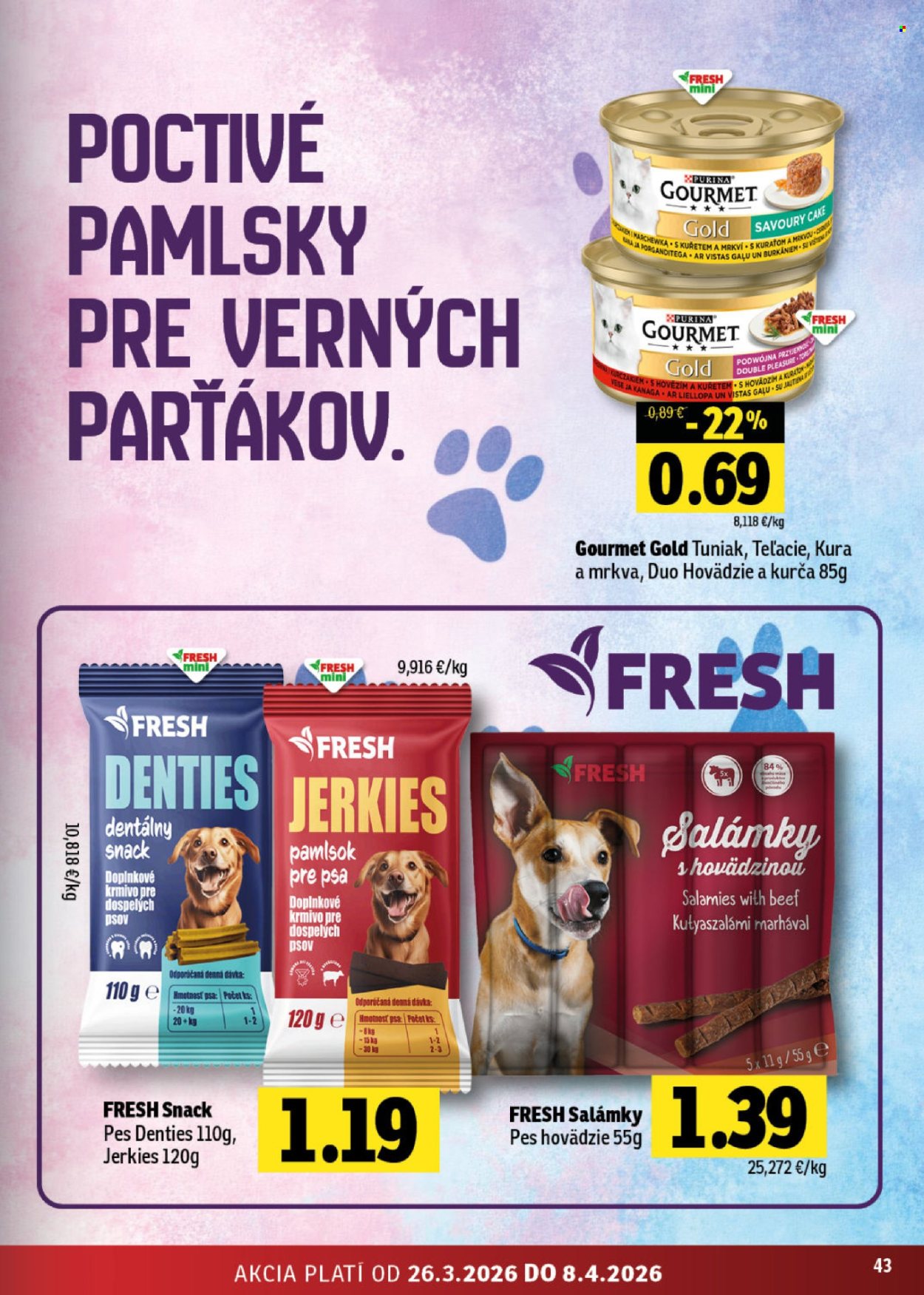 Leták FRESH - 26.3.2026 - 8.4.2026. Strana 43