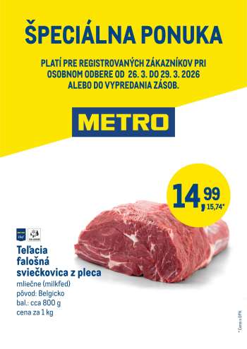 Leták Metro - 26.3.2026 - 29.3.2026.