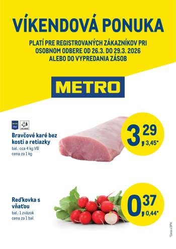 Leták Metro - 26.3.2026 - 29.3.2026.