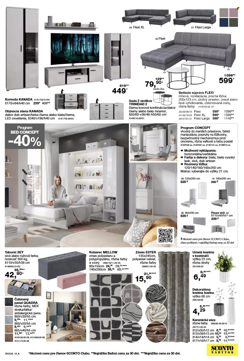 Leták Sconto nábytok - 25.3.2026 - 21.4.2026. Strana 19