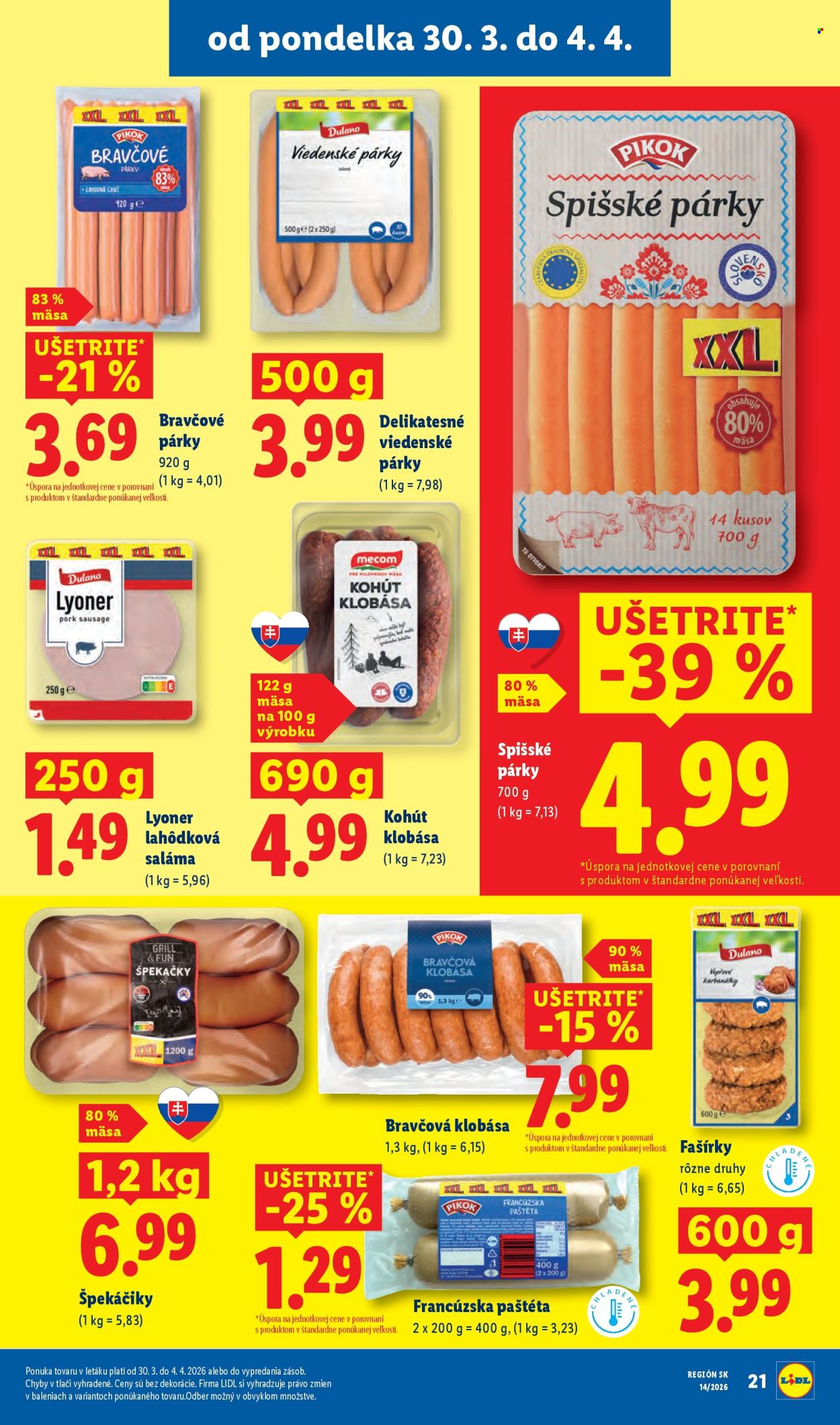 Leták Lidl - 30.3.2026 - 4.4.2026. Strana 25