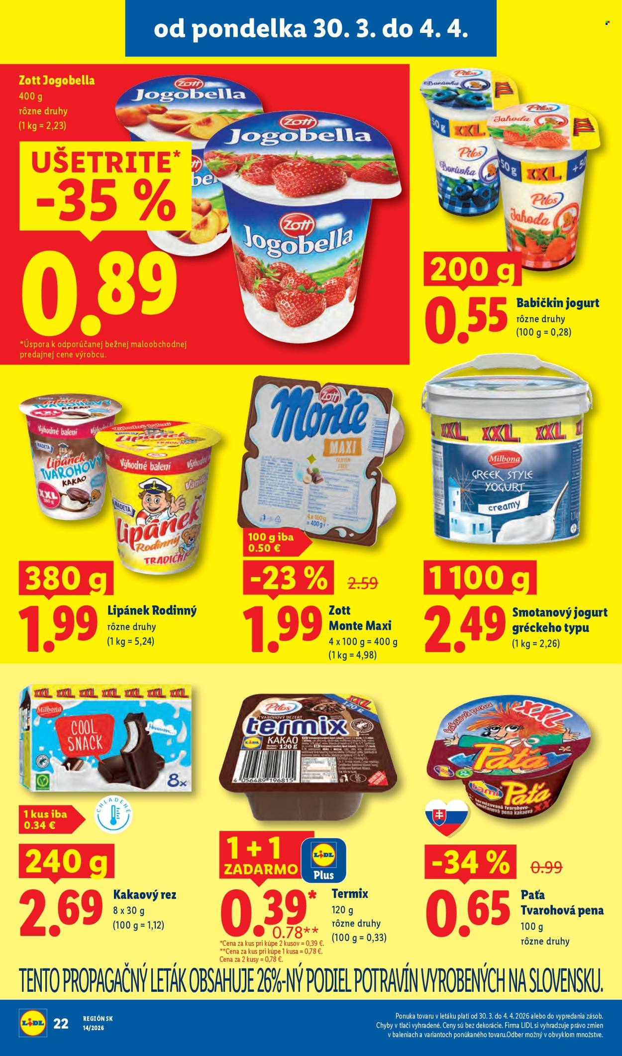 Leták Lidl - 30.3.2026 - 4.4.2026. Strana 26
