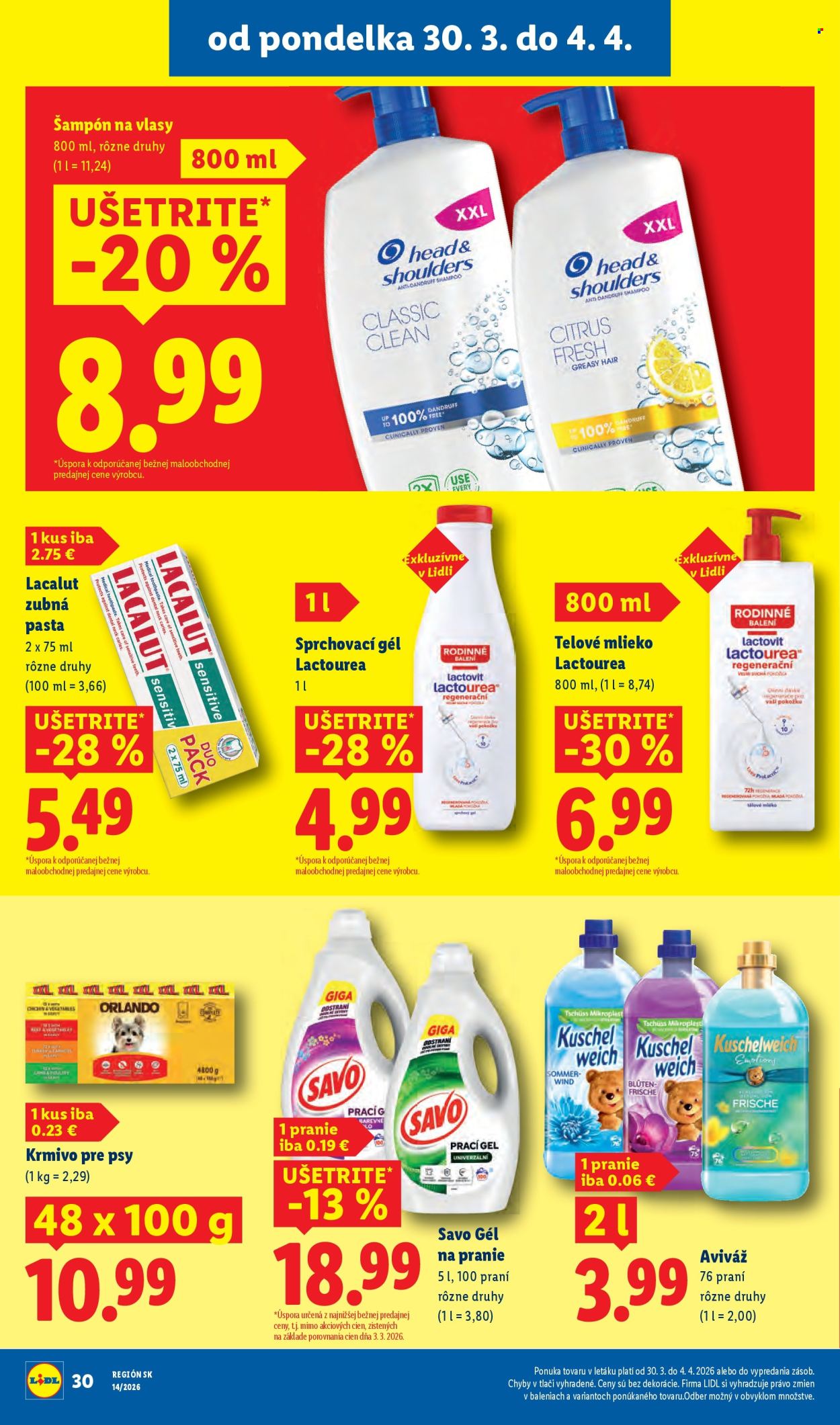 Leták Lidl - 30.3.2026 - 4.4.2026. Strana 38