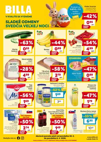 Leták Billa - 30.3.2026 - 6.4.2026.