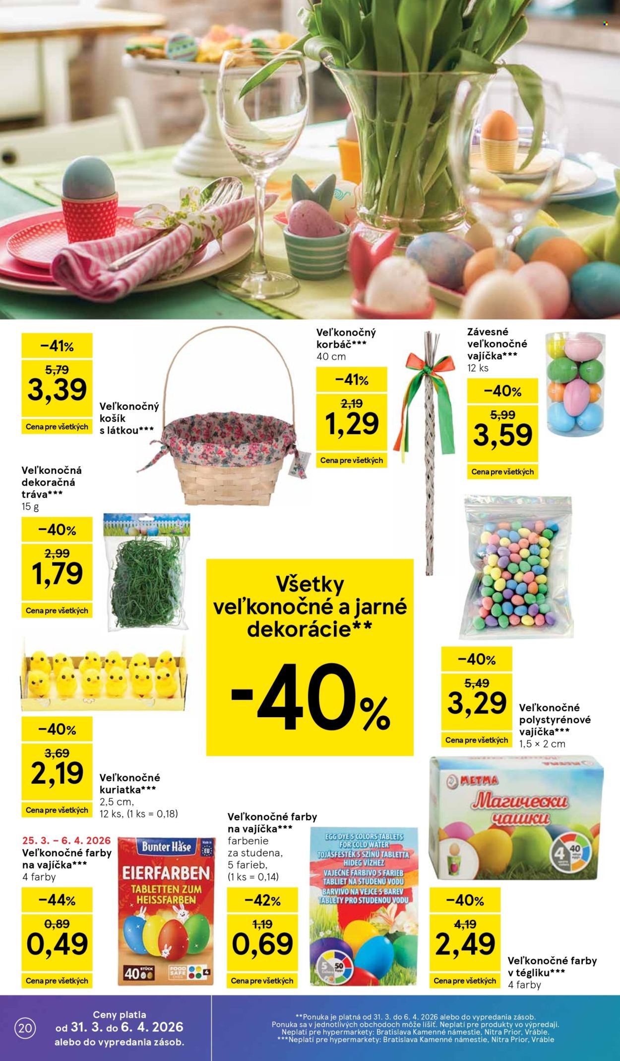 Leták TESCO - 31.3.2026 - 7.4.2026. Strana 20