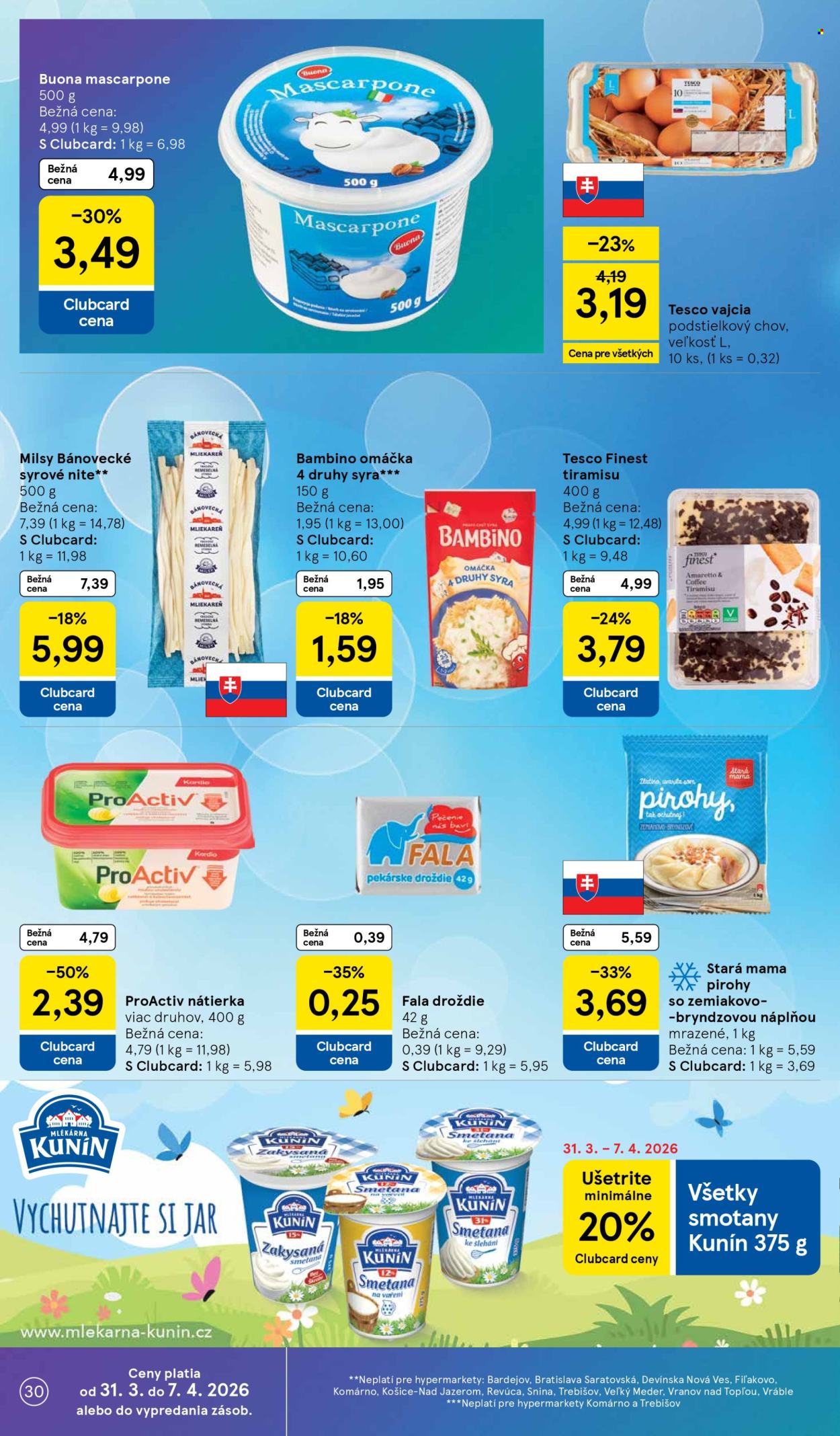 Leták TESCO - 31.3.2026 - 7.4.2026. Strana 30