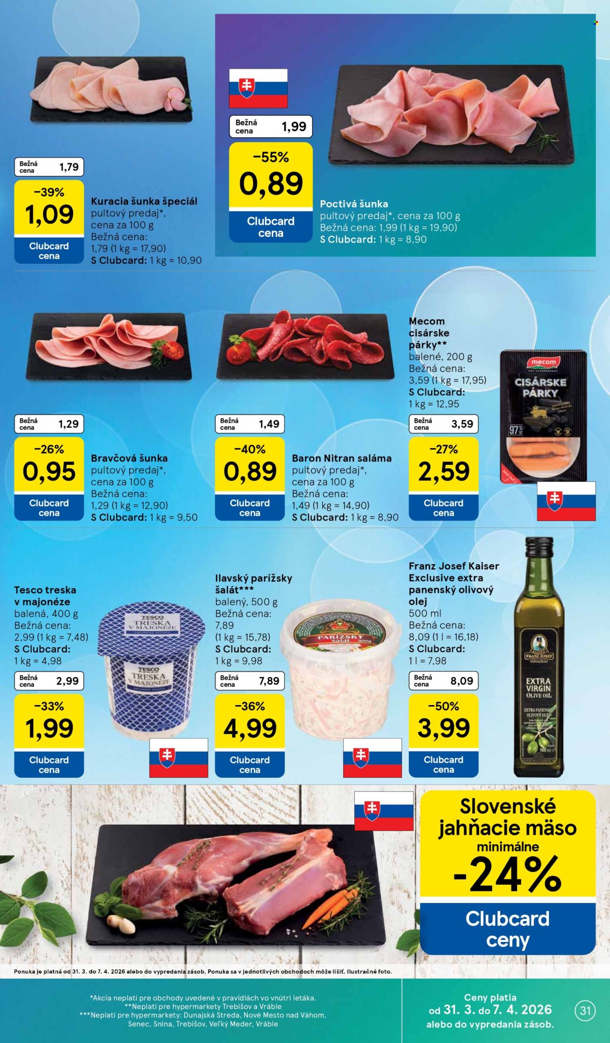 Leták TESCO - 31.3.2026 - 7.4.2026. Strana 31