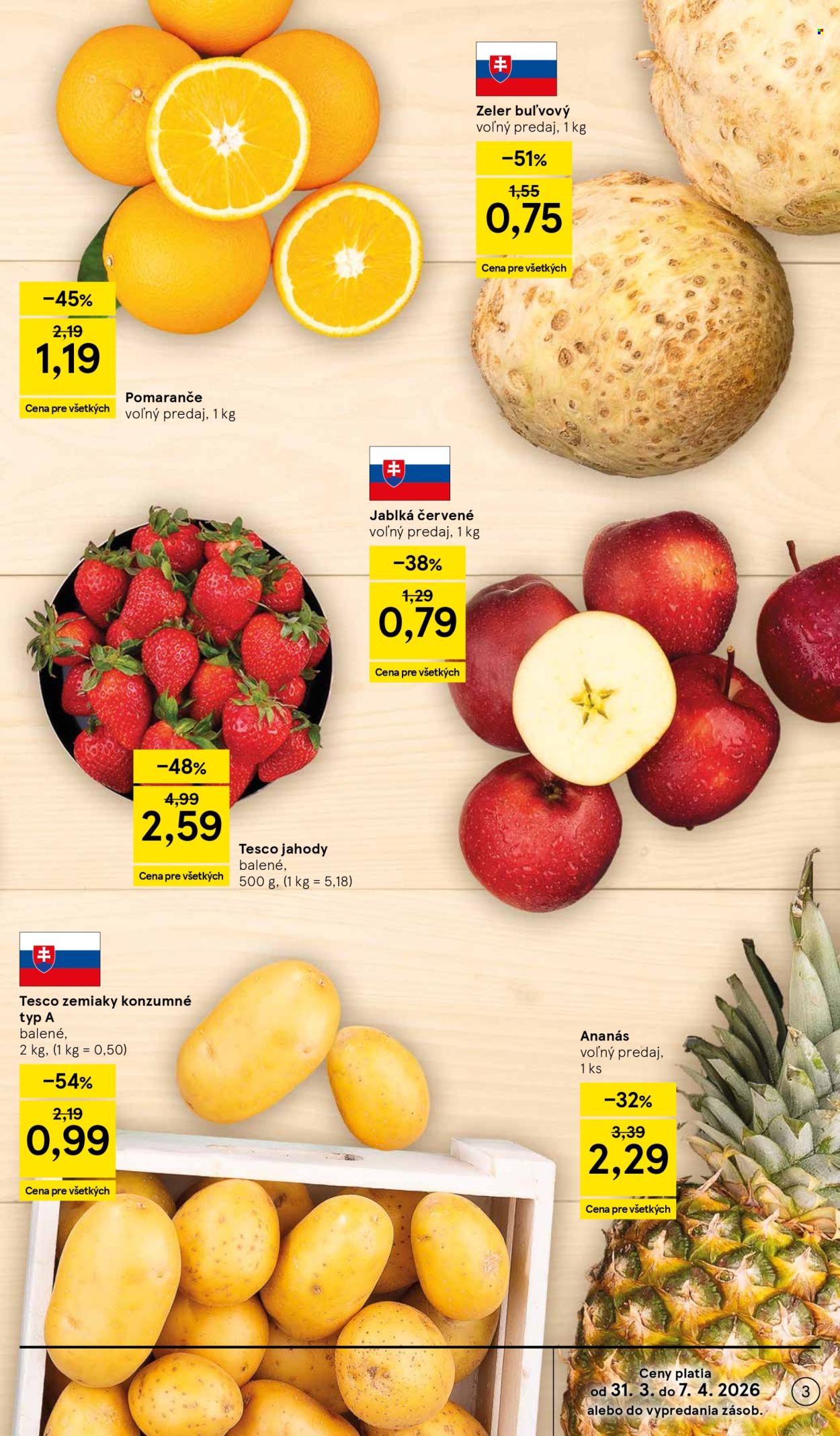 Leták TESCO supermarket - 31.3.2026 - 7.4.2026. Strana 3