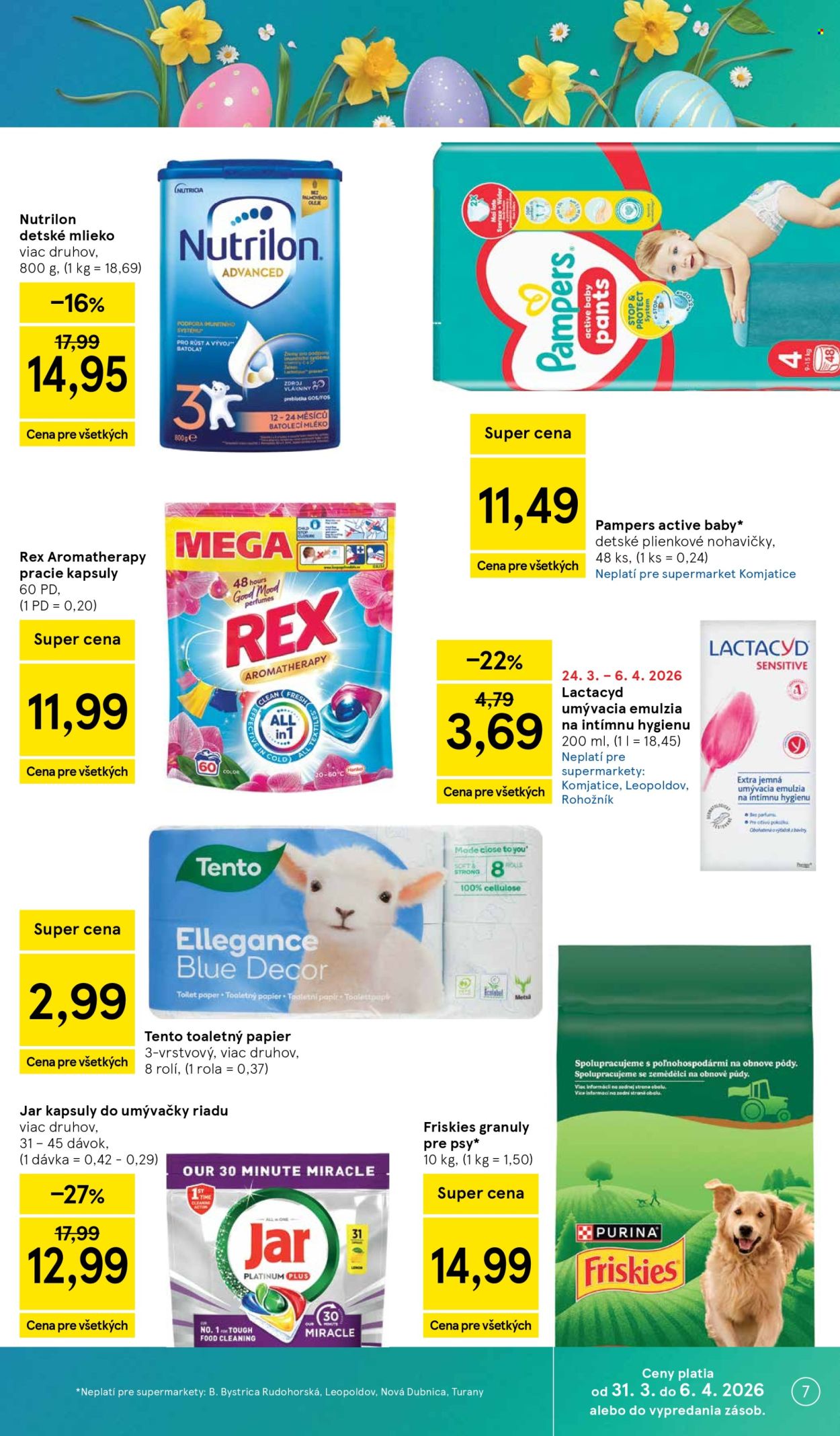 Leták TESCO supermarket - 31.3.2026 - 7.4.2026. Strana 7