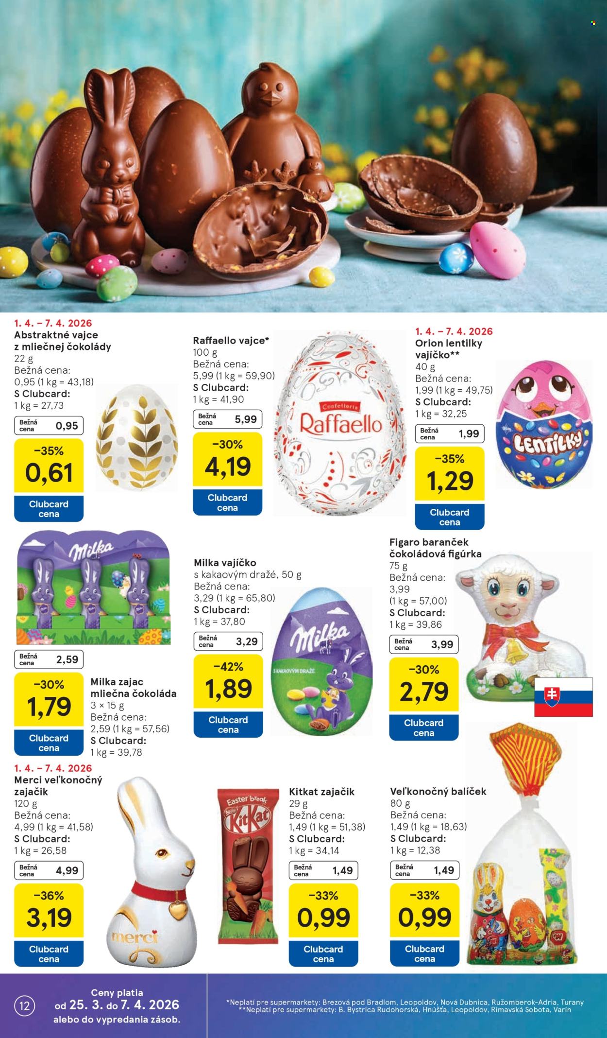Leták TESCO supermarket - 31.3.2026 - 7.4.2026. Strana 12