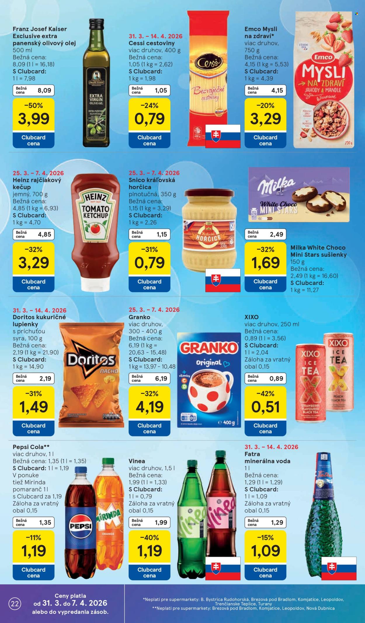 Leták TESCO supermarket - 31.3.2026 - 7.4.2026. Strana 22