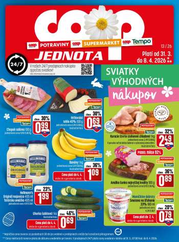 Leták COOP Jednota - 31.3.2026 - 8.4.2026.