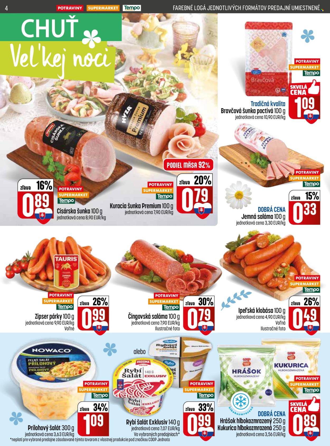Leták COOP Jednota - 31.3.2026 - 8.4.2026. Strana 4