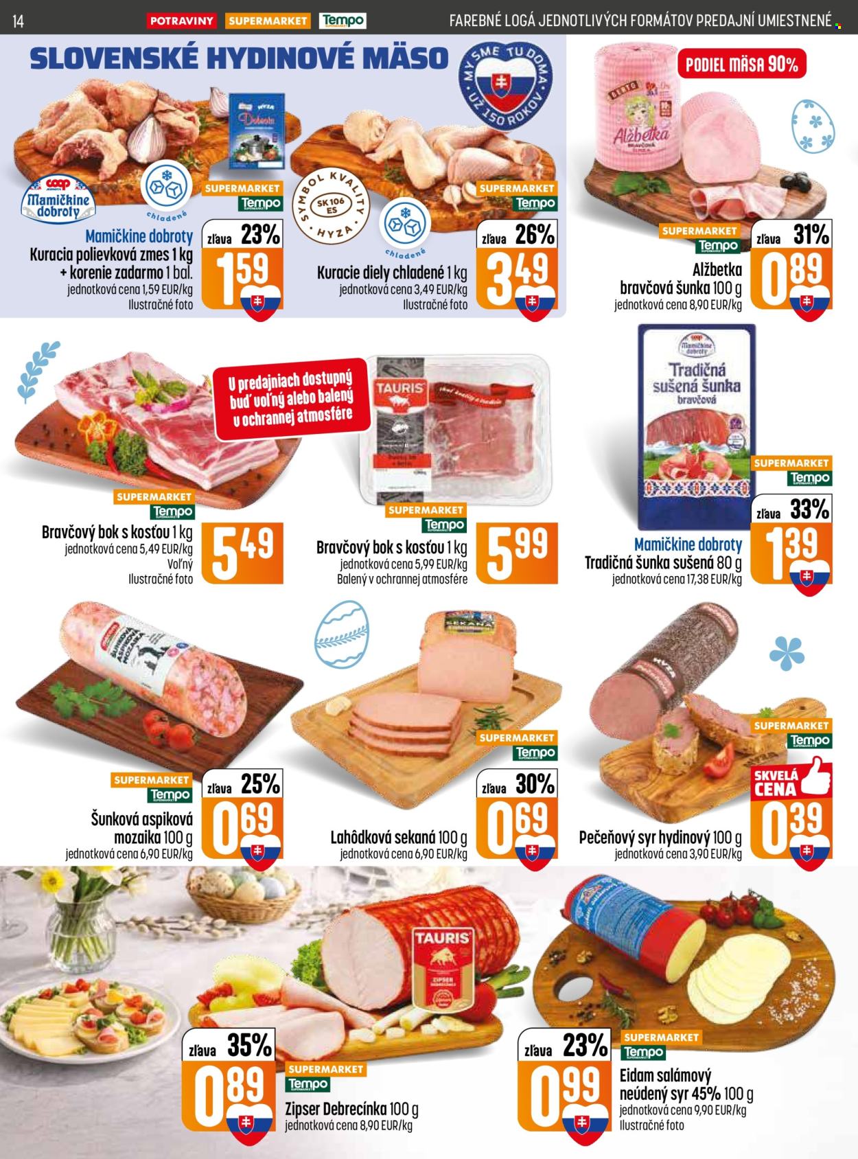 Leták COOP Jednota - 31.3.2026 - 8.4.2026. Strana 14