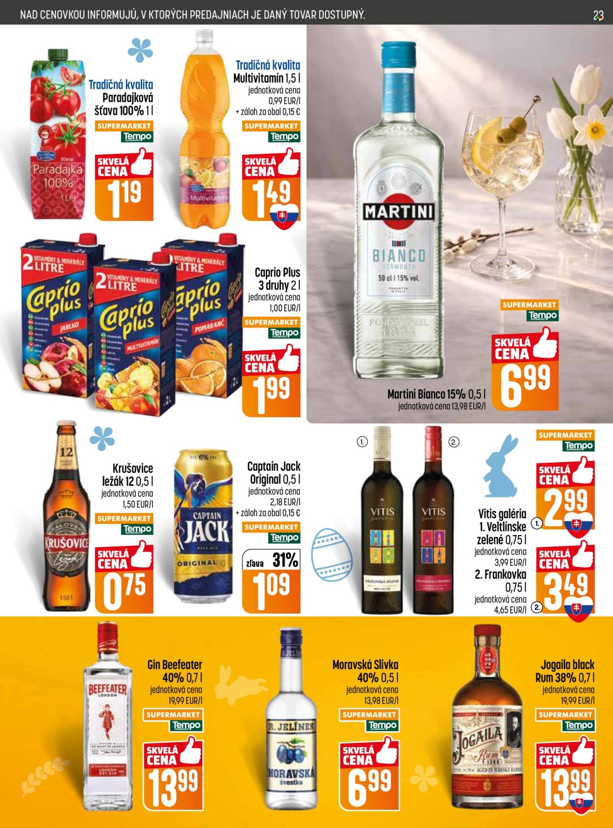 Leták COOP Jednota - 31.3.2026 - 8.4.2026. Strana 23