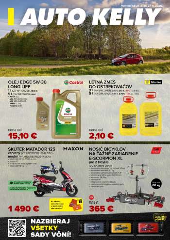 Leták Auto Kelly - 31.3.2026 - 27.4.2026.