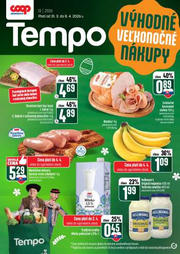 Leták COOP Jednota - 31.3.2026 - 8.4.2026.
