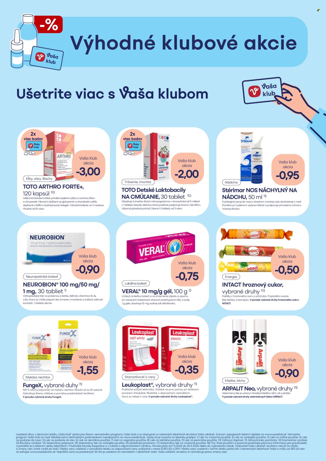 Leták Vaša lekáreň - 1.4.2026 - 30.4.2026. Strana 22
