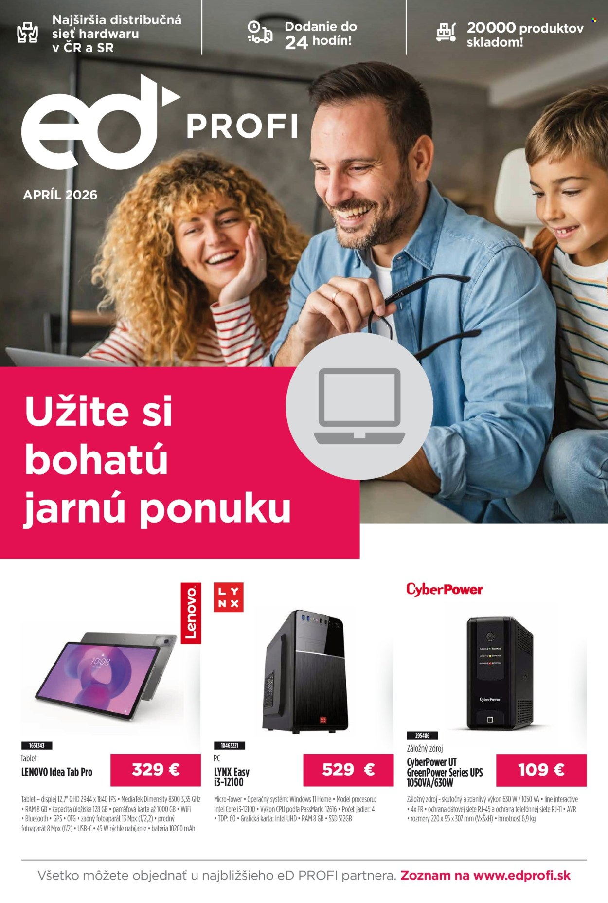 Leták eD PROFI - 1.4.2026 - 30.4.2026. Strana 1