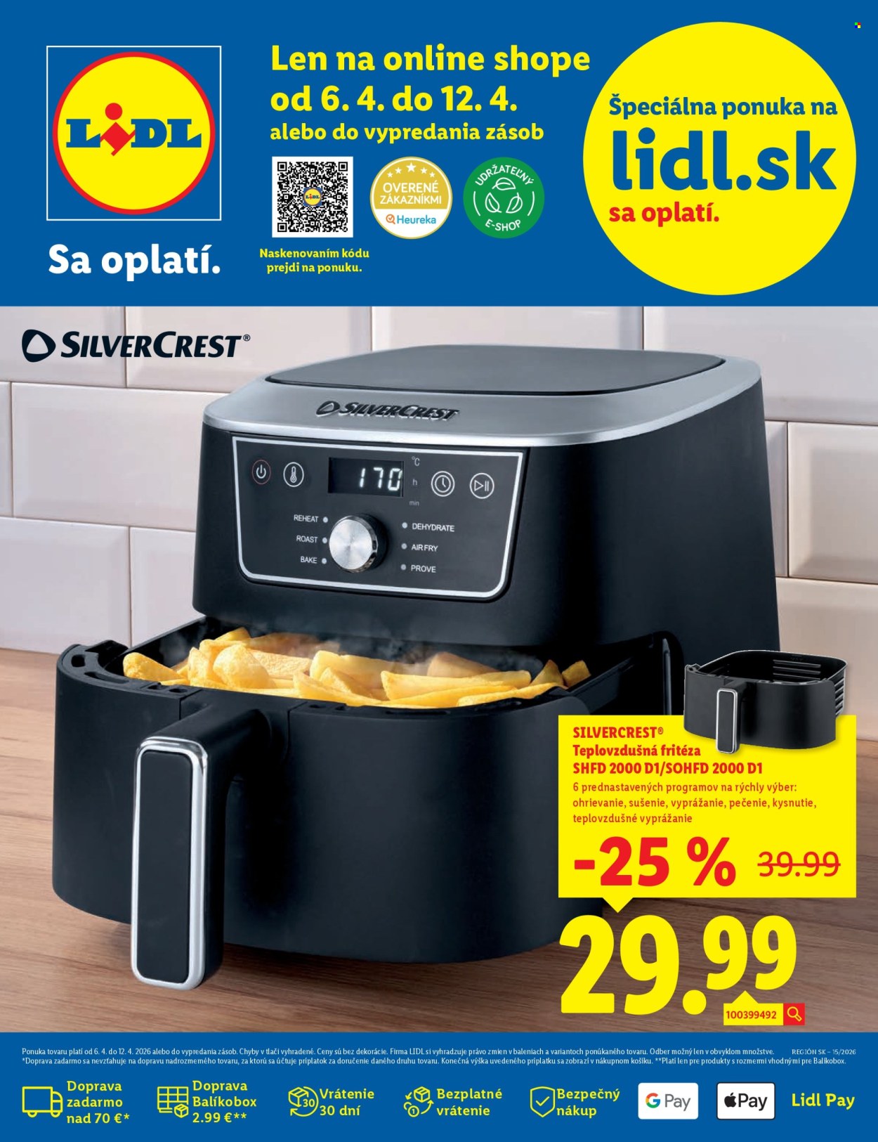 Leták Lidl - 6.4.2026 - 12.4.2026. Strana 1