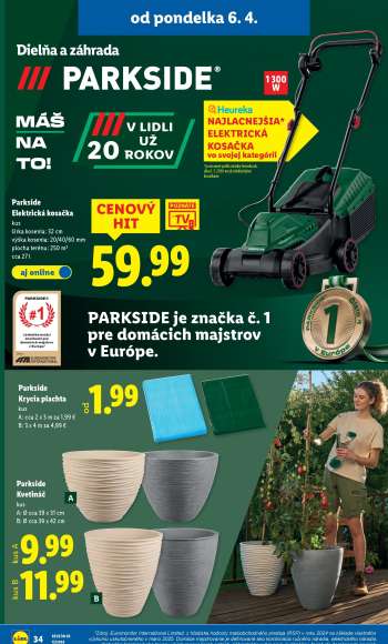 thumbnail - Parkside Elektrická kosačka