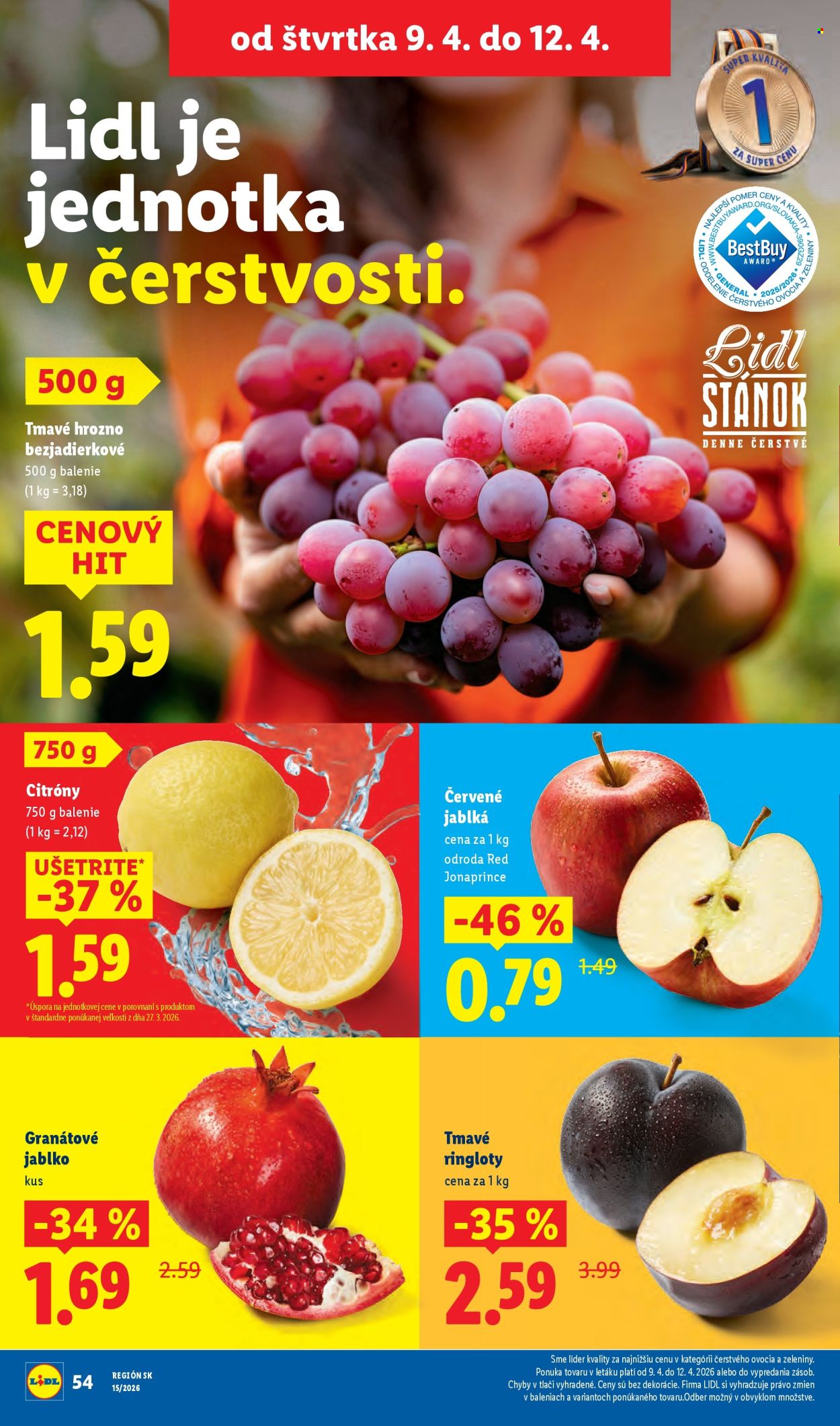 Leták Lidl - 6.4.2026 - 12.4.2026. Strana 54