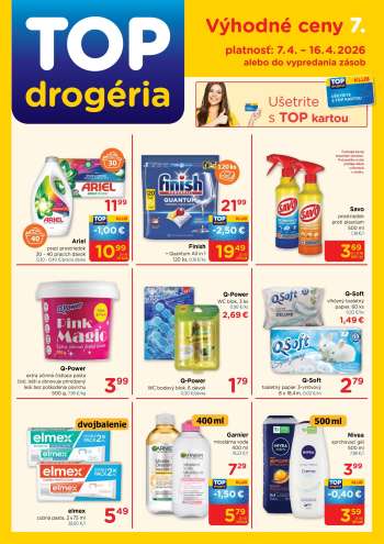 Leták TOP drogéria - 7.4.2026 - 14.4.2026.