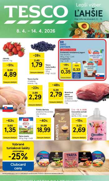 Leták TESCO - 8.4.2026 - 14.4.2026.