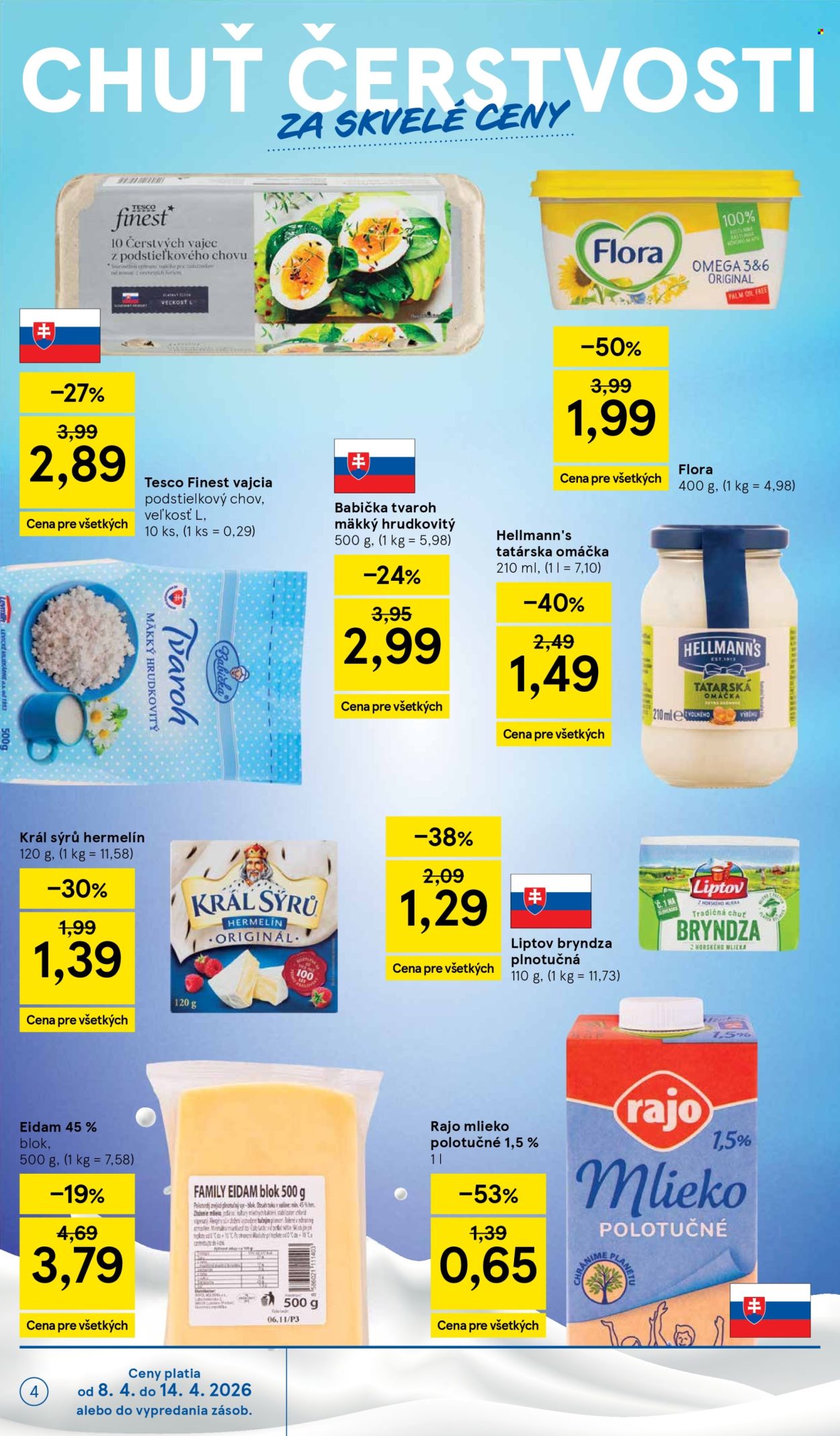 Leták TESCO - 8.4.2026 - 14.4.2026. Strana 4