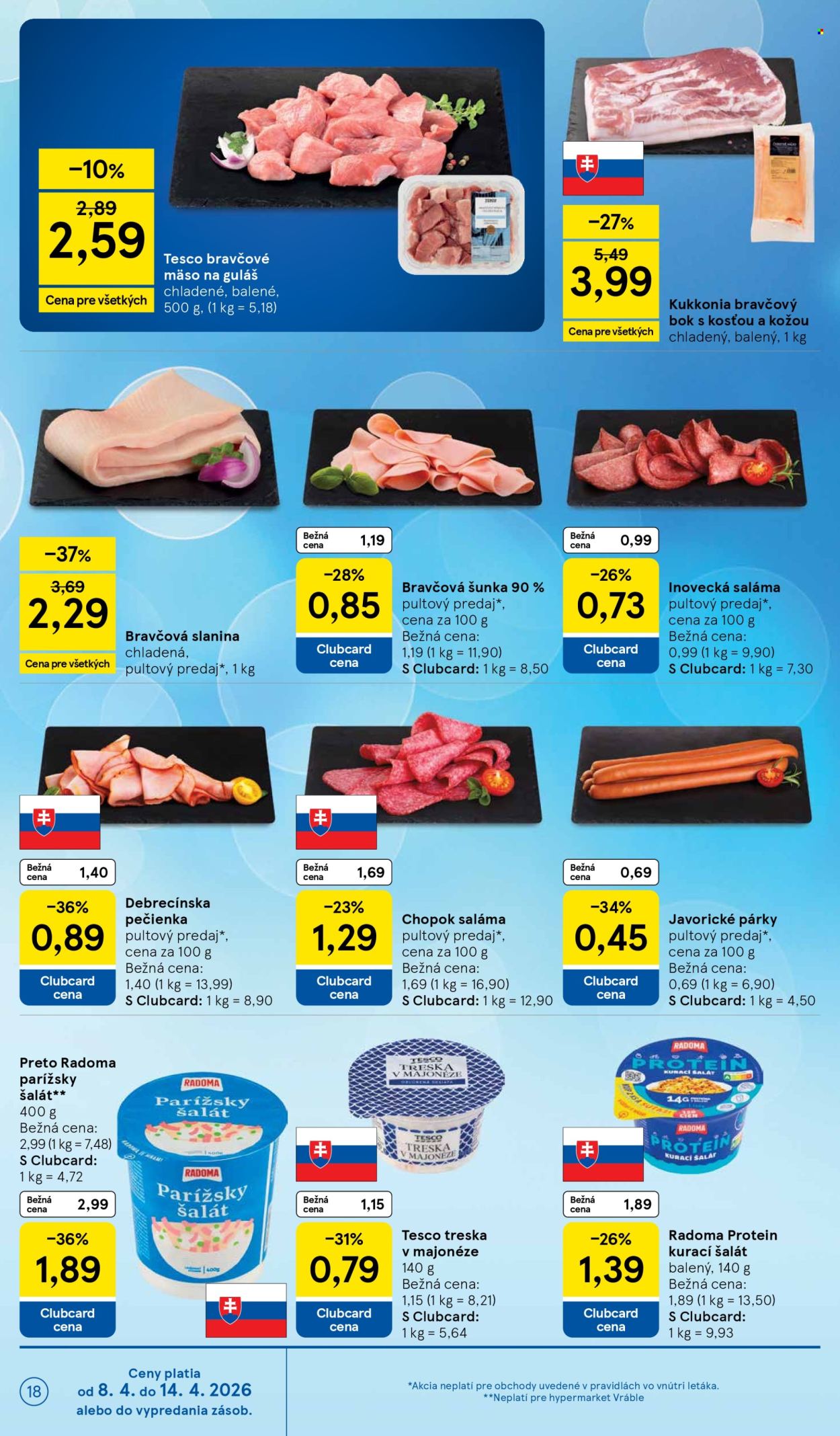 Leták TESCO - 8.4.2026 - 14.4.2026. Strana 18