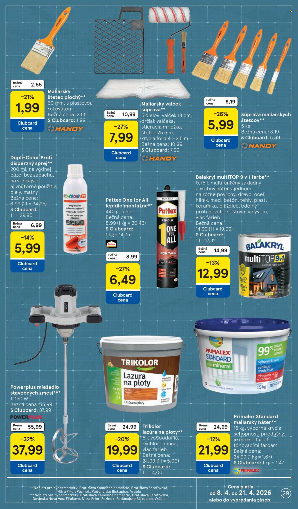 Leták TESCO - 8.4.2026 - 14.4.2026. Strana 29