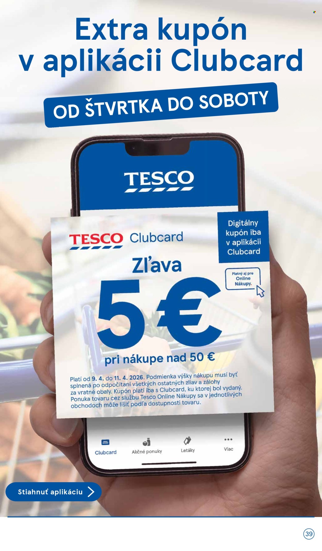 Leták TESCO - 8.4.2026 - 14.4.2026. Strana 39