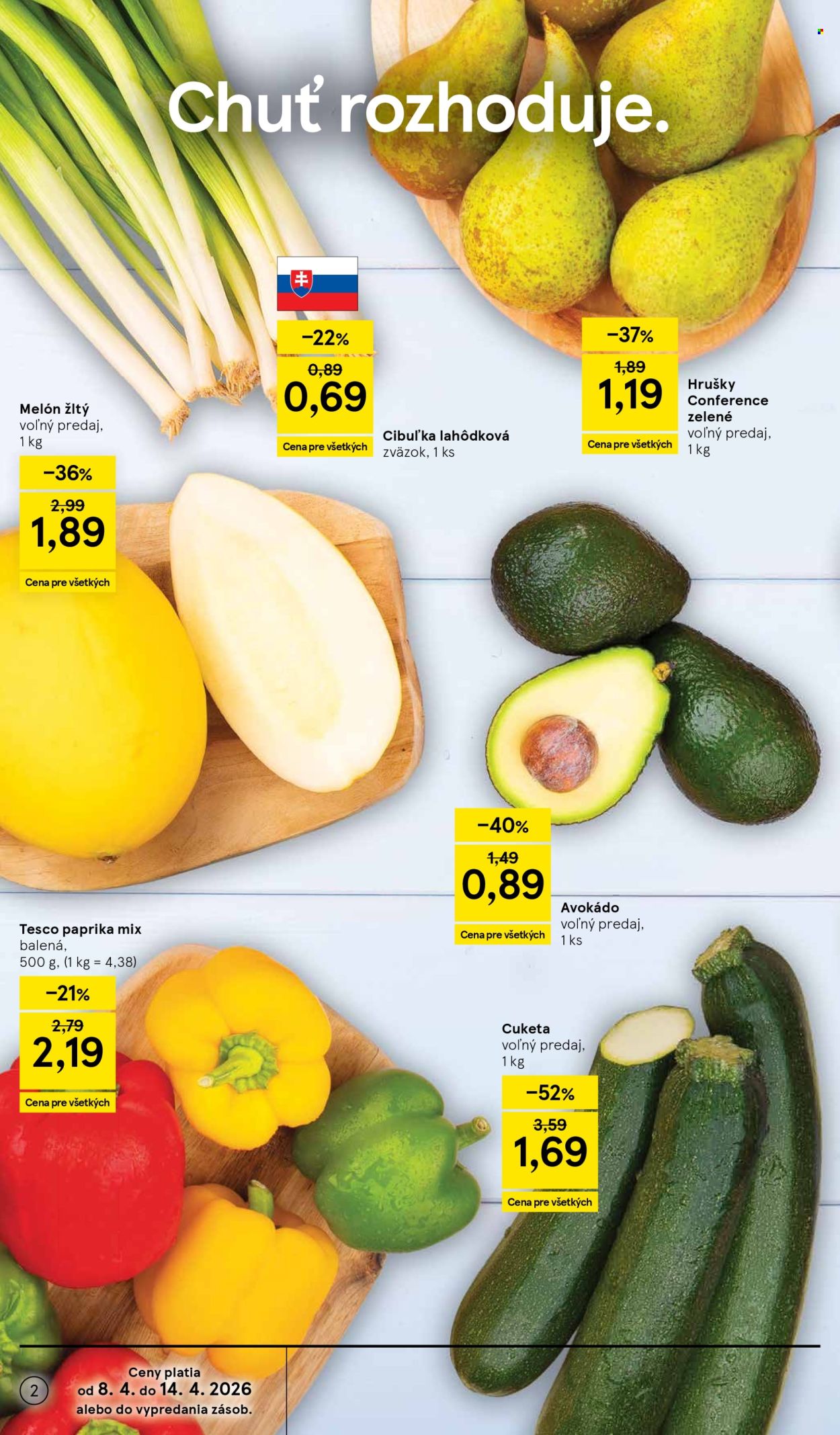 Leták TESCO supermarket - 8.4.2026 - 14.4.2026. Strana 2
