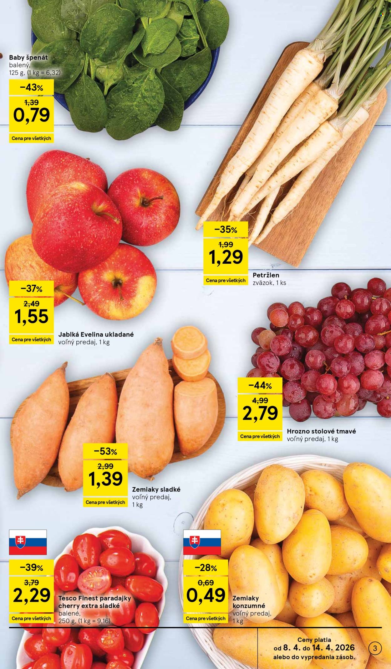 Leták TESCO supermarket - 8.4.2026 - 14.4.2026. Strana 3