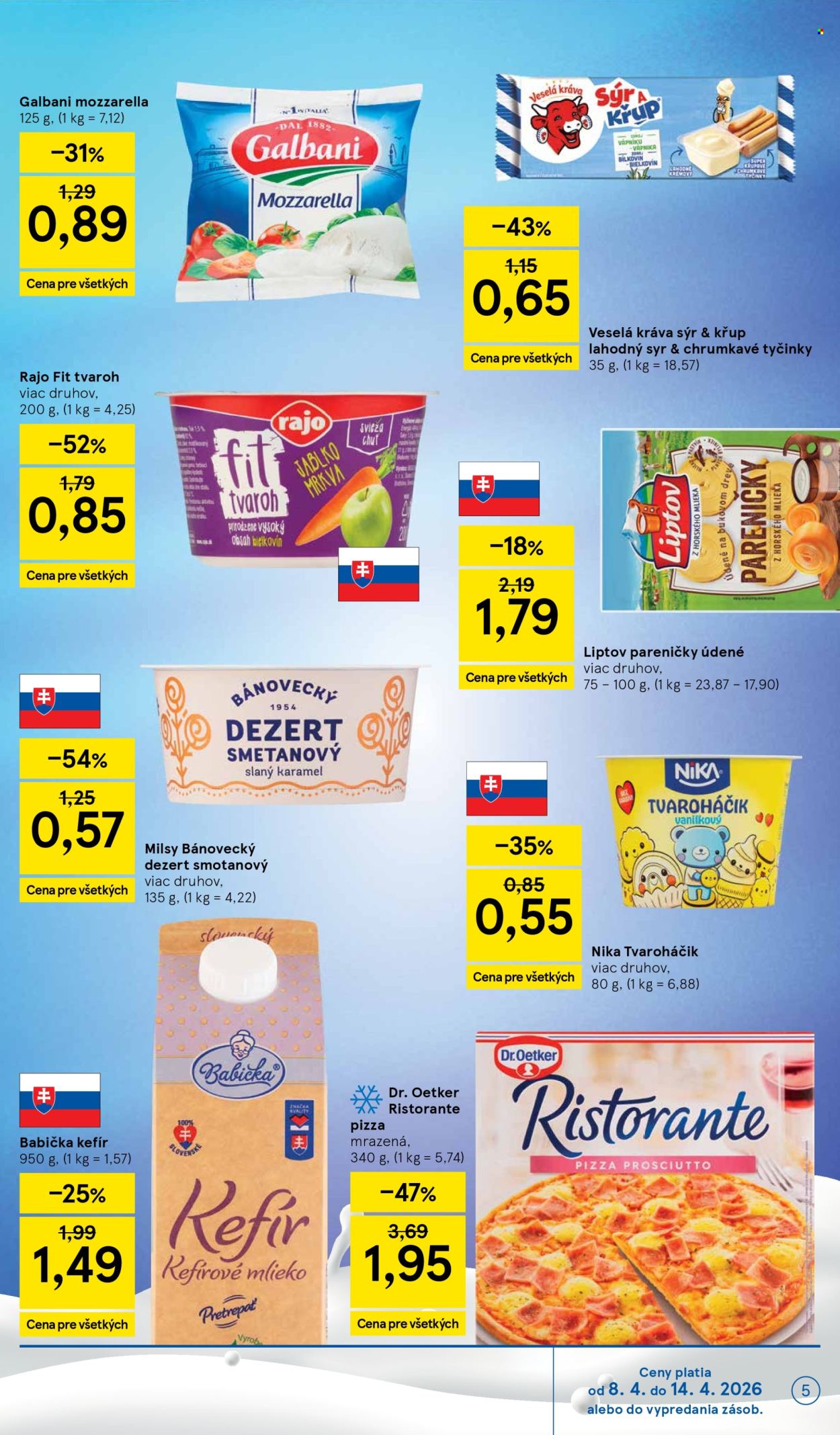 Leták TESCO supermarket - 8.4.2026 - 14.4.2026. Strana 5