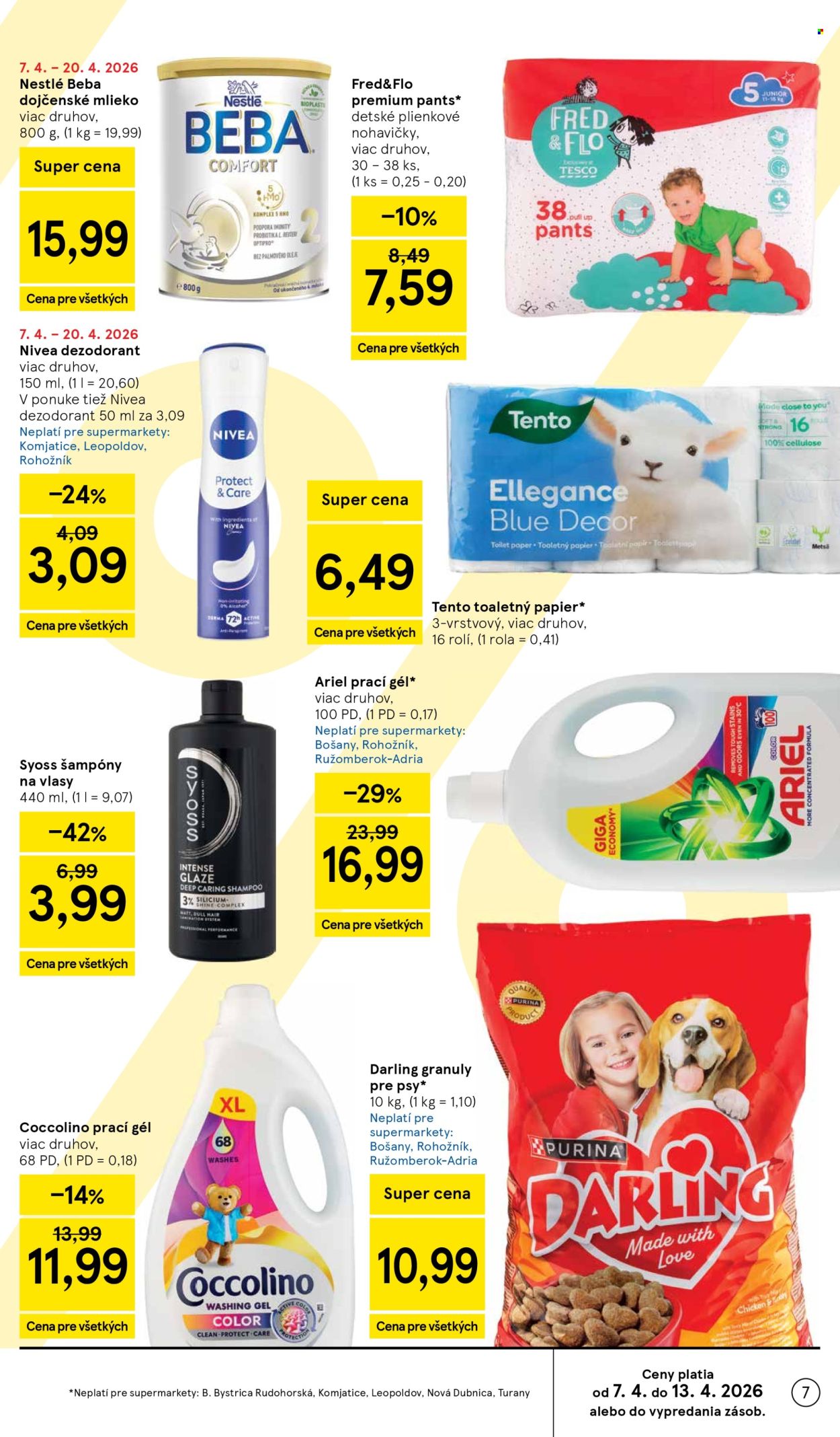 Leták TESCO supermarket - 8.4.2026 - 14.4.2026. Strana 7