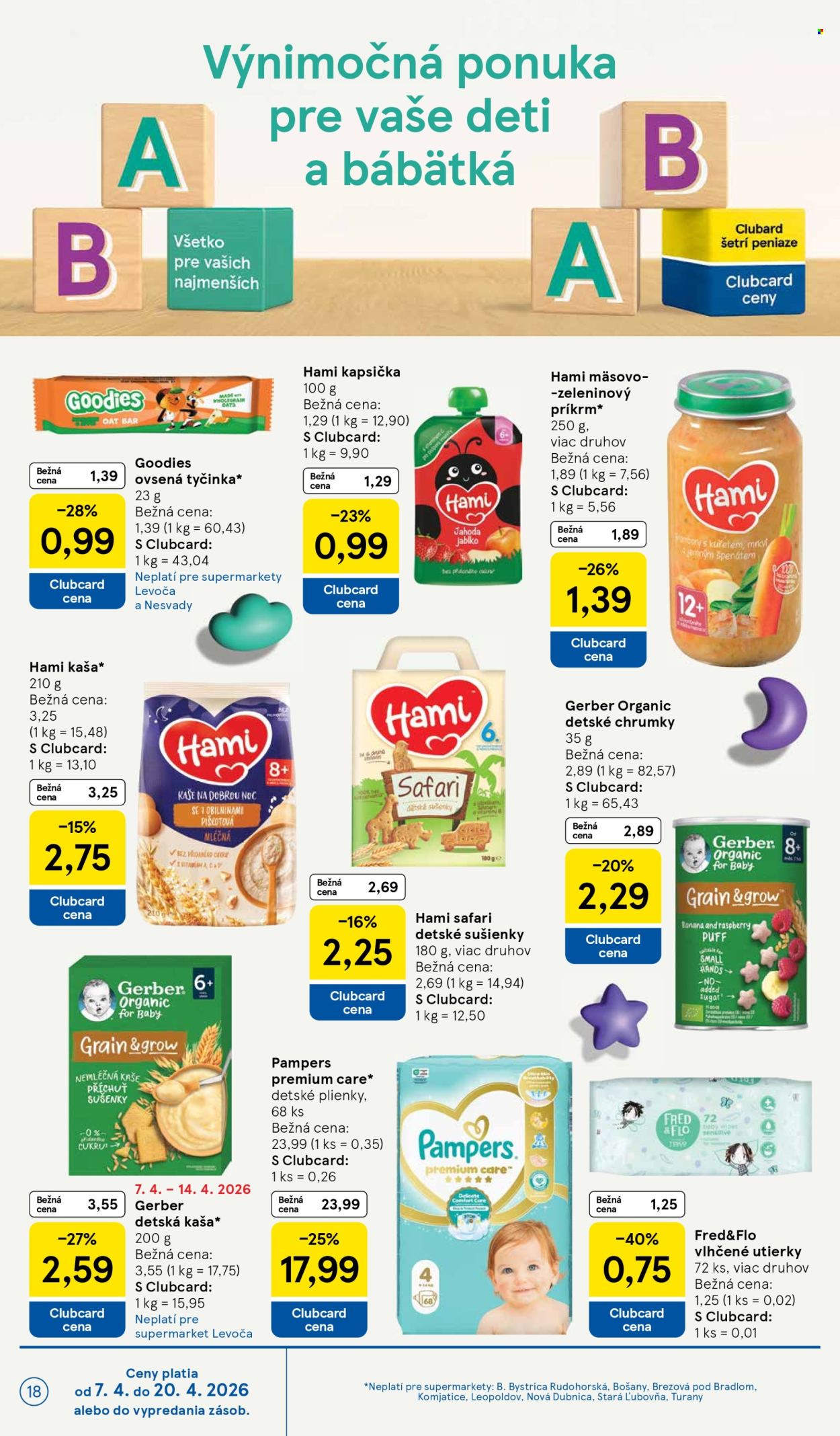 Leták TESCO supermarket - 8.4.2026 - 14.4.2026. Strana 18