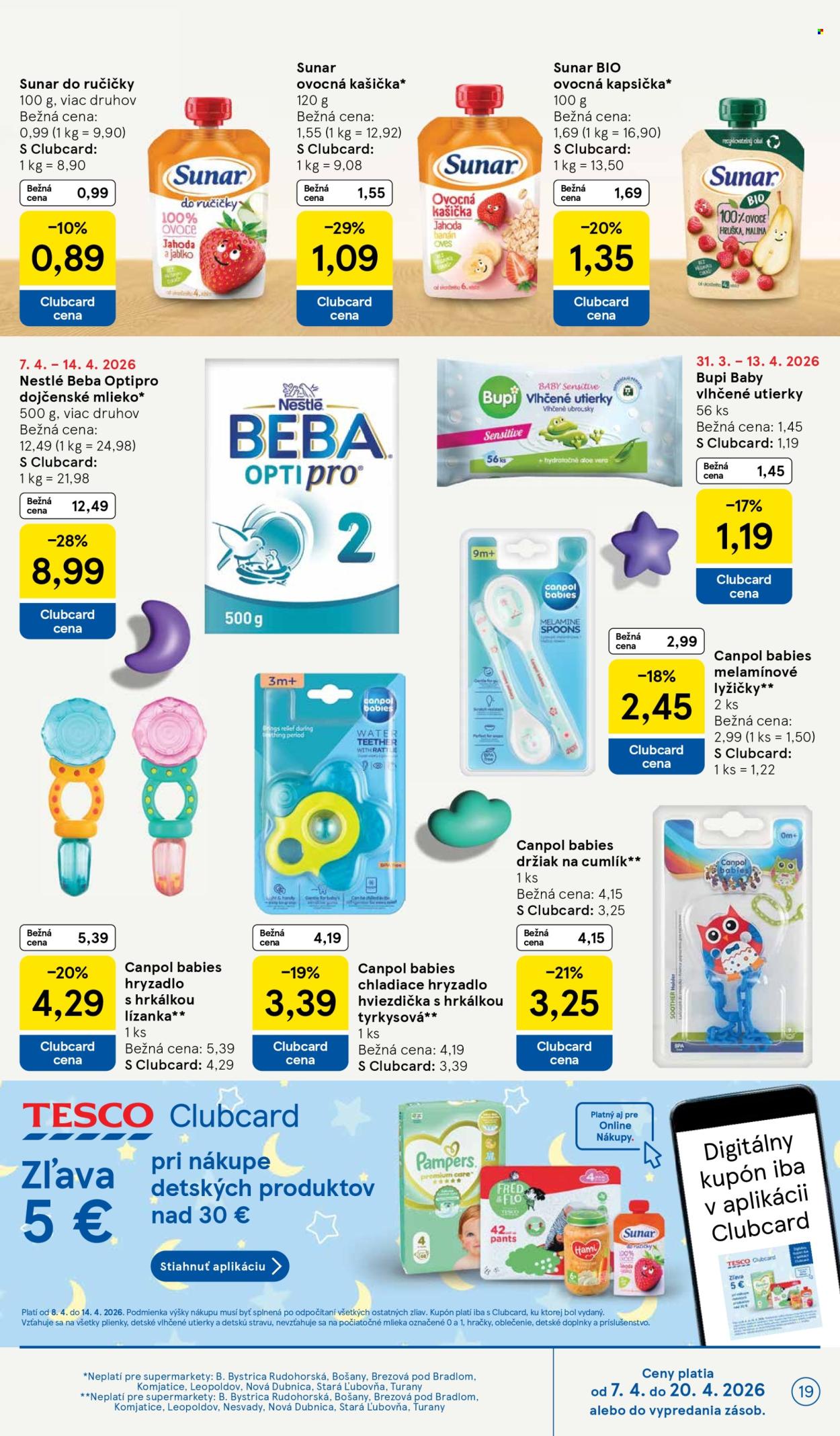 Leták TESCO supermarket - 8.4.2026 - 14.4.2026. Strana 19