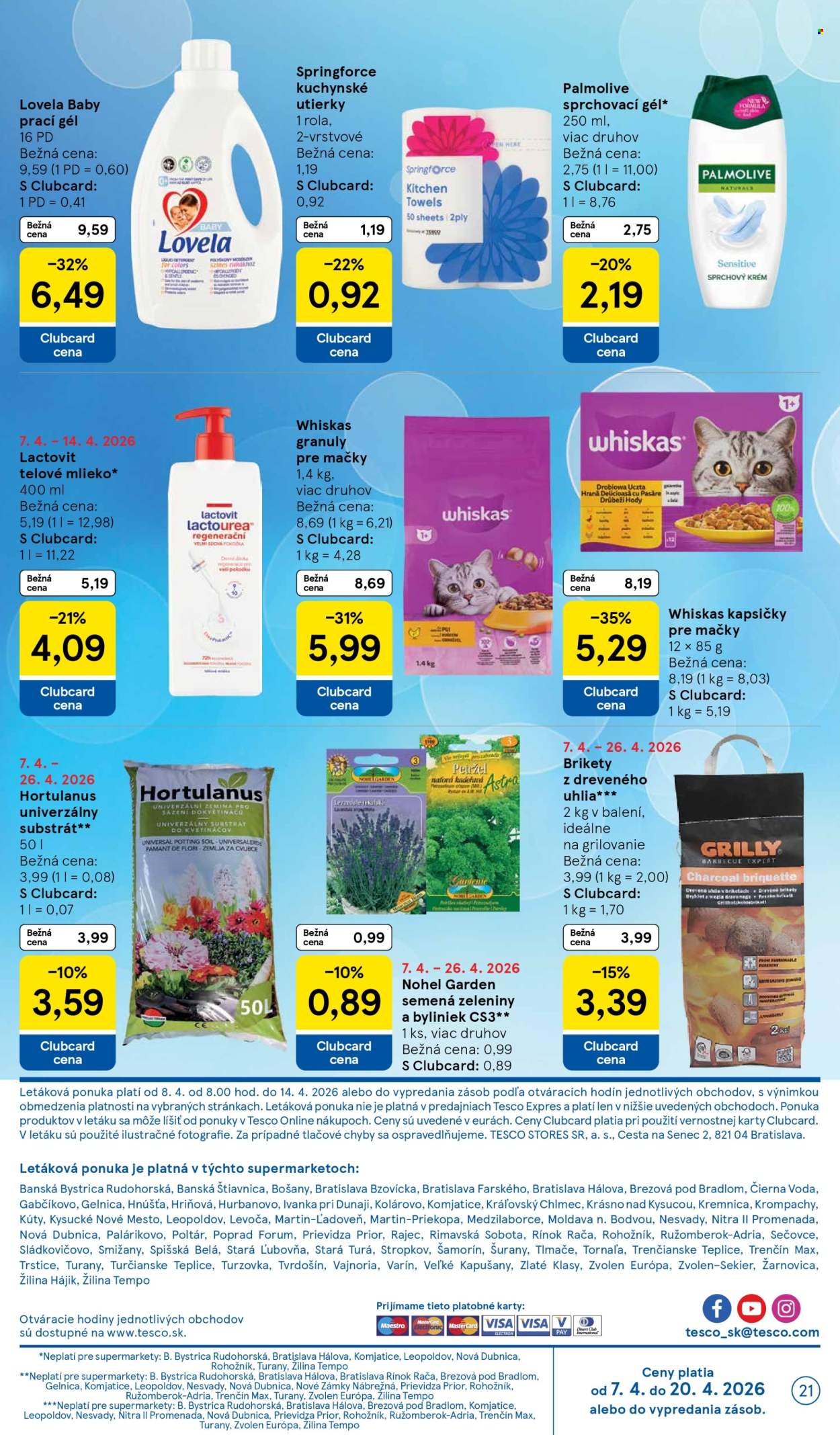 Leták TESCO supermarket - 8.4.2026 - 14.4.2026. Strana 21