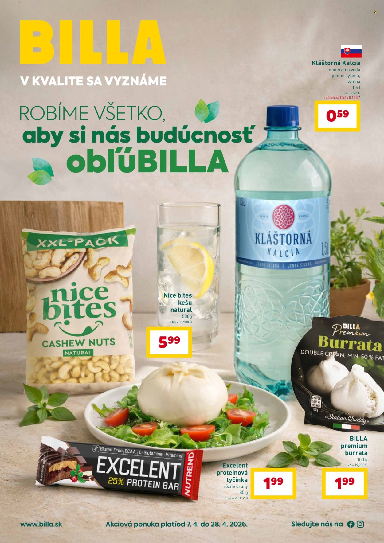 Leták Billa - 7.4.2026 - 28.4.2026. Strana 1