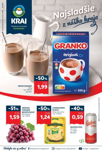 Leták Kraj - 9.4.2026 - 15.4.2026.