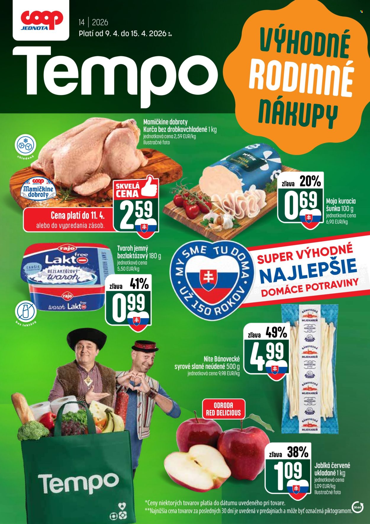 Leták COOP Jednota - 9.4.2026 - 15.4.2026. Strana 1