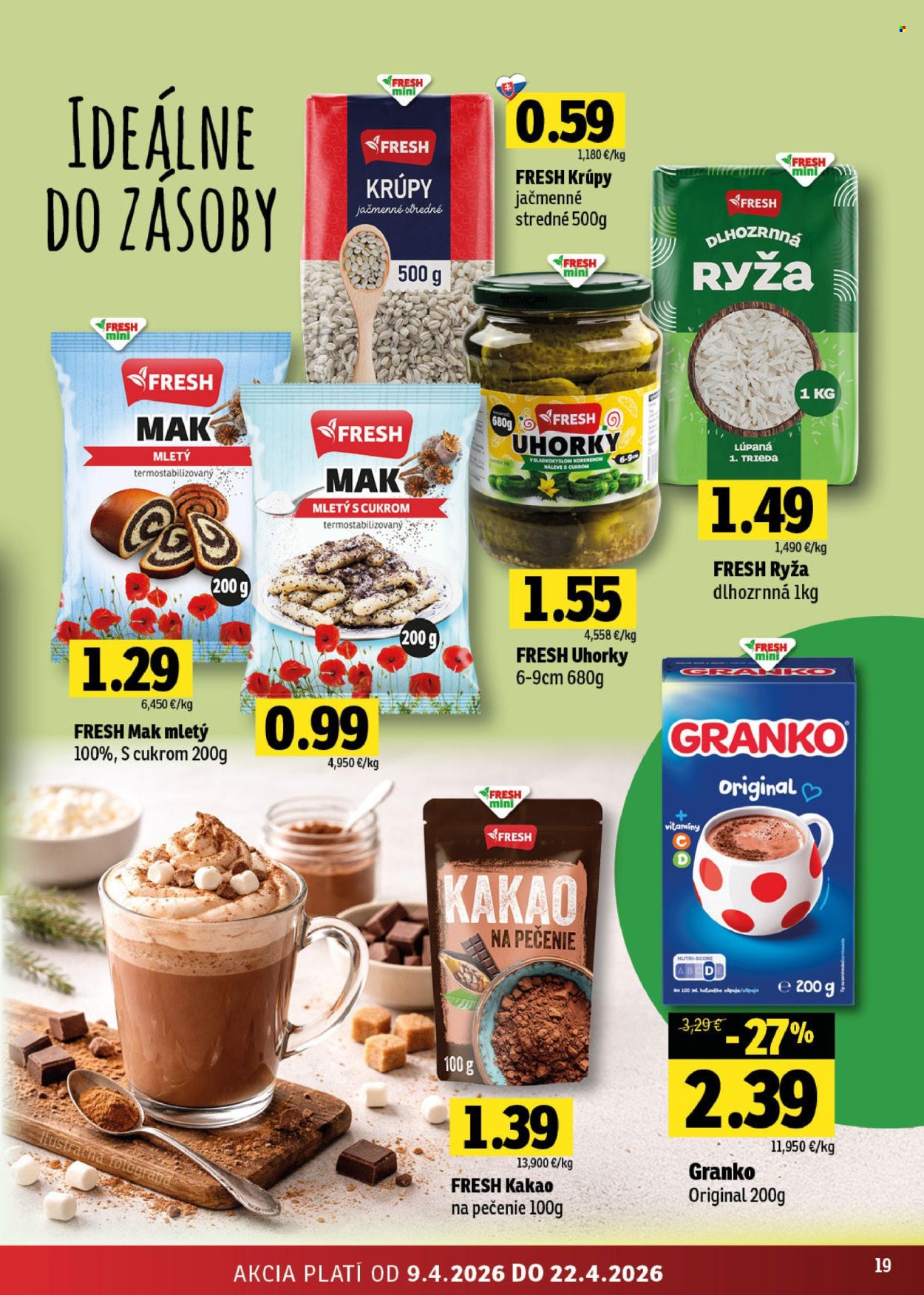 Leták FRESH - 9.4.2026 - 22.4.2026. Strana 19