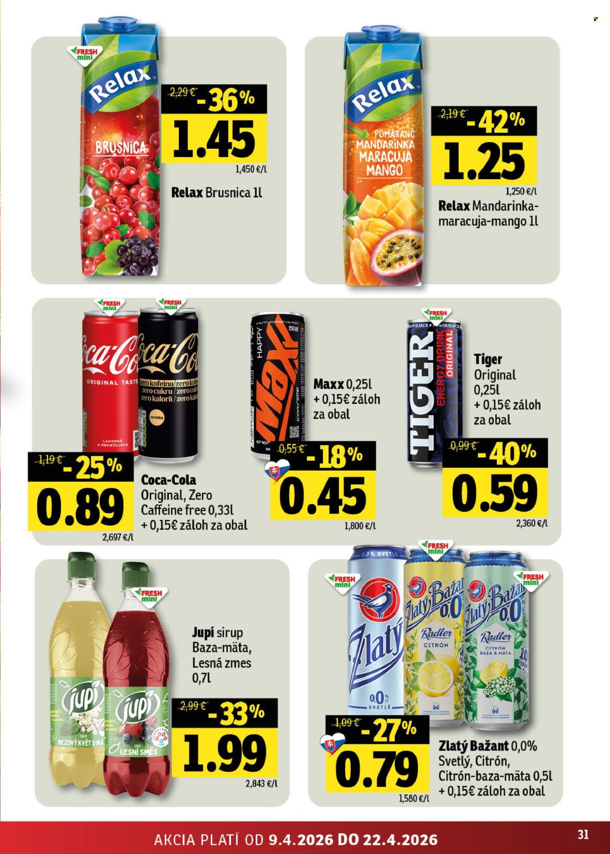 Leták FRESH - 9.4.2026 - 22.4.2026. Strana 31