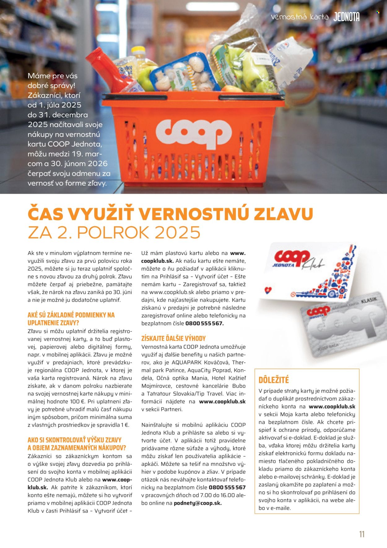 Leták COOP Jednota - 1.4.2026 - 30.4.2026. Strana 11