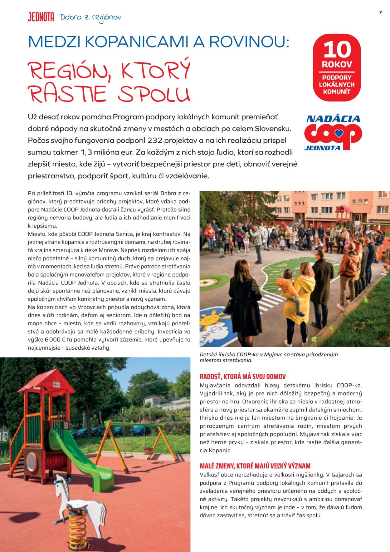 Leták COOP Jednota - 1.4.2026 - 30.4.2026. Strana 20