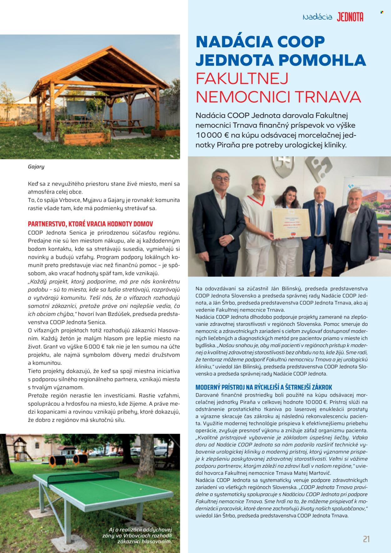 Leták COOP Jednota - 1.4.2026 - 30.4.2026. Strana 21